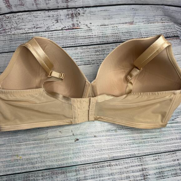 Cacique Smooth Lightly Lined Full Coverage Bra 48DDD Nude Beige Underwire - Picture 4 of 4